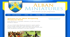 Desktop Screenshot of albanminiatures.com