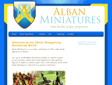 Tablet Screenshot of albanminiatures.com